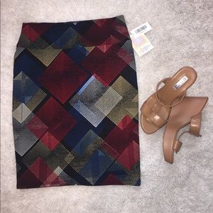 Patterned LuLaroe Cassie Skirt
